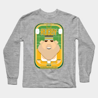 Rugby Gold and Green - Ruck Scrumpacker - Bob version Long Sleeve T-Shirt